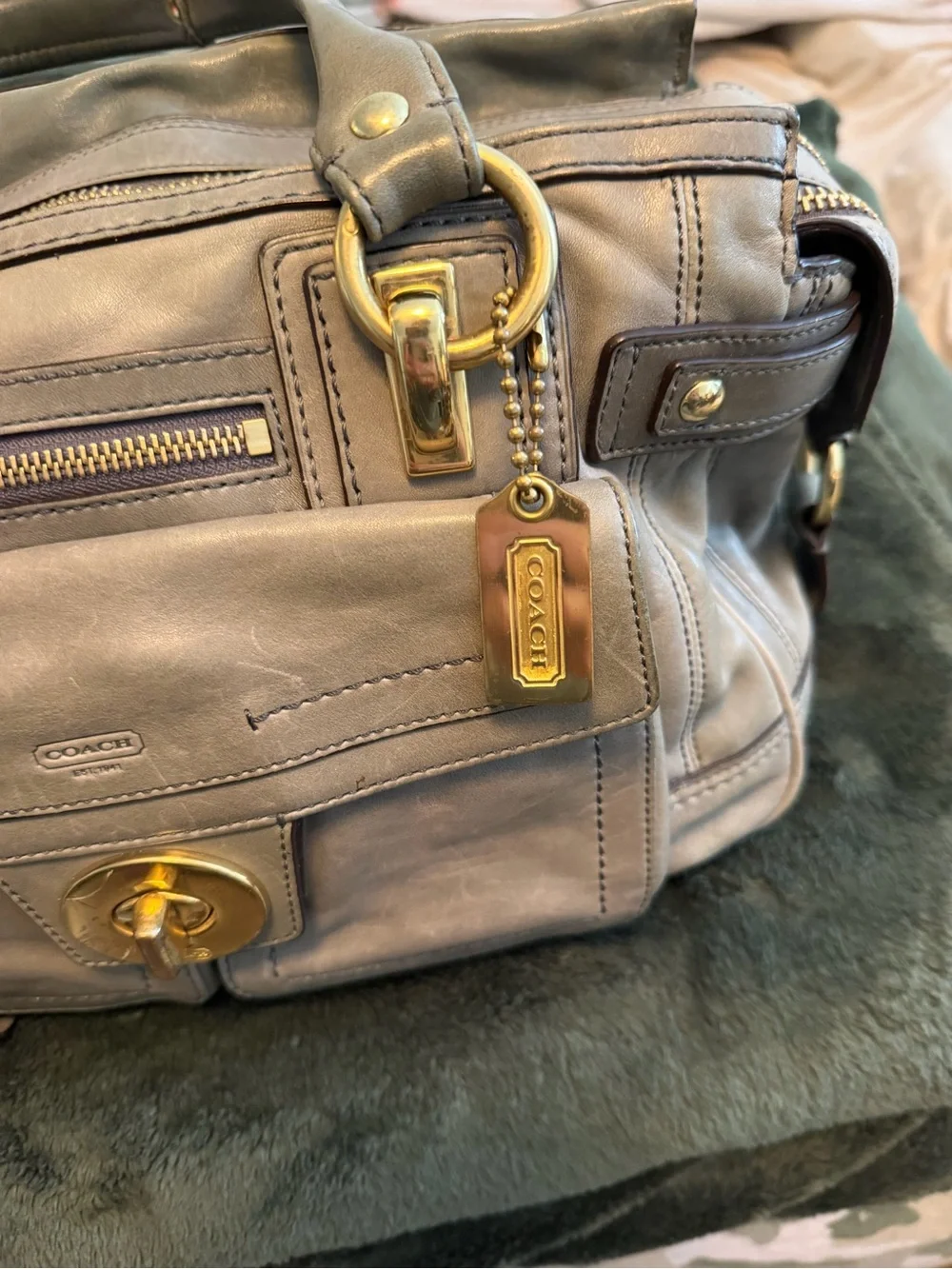 Coach Hamptons Lindsay Satchel style No. 12475 and walllet